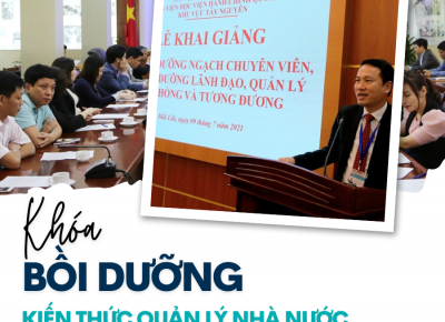 KHOÁ BỒI DƯỠNG ĐỐI VỚI LÃNH ĐẠO, QUẢN LÝ CẤP PHÒNG VÀ TƯƠNG ĐƯƠNG