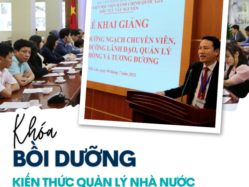 KHOÁ BỒI DƯỠNG ĐỐI VỚI LÃNH ĐẠO, QUẢN LÝ CẤP PHÒNG VÀ TƯƠNG ĐƯƠNG